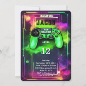 Game On, jongen Videospel Verjaardag Kaart (Voorkant)