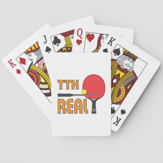 Game-on : kaartspel van TTK-Real Pokerkaarten (Achterkant)