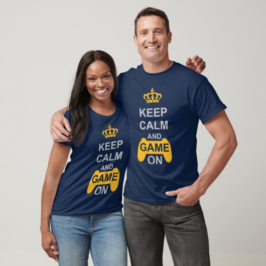 Game On Keep Calm retro T-shirt (Unisex)