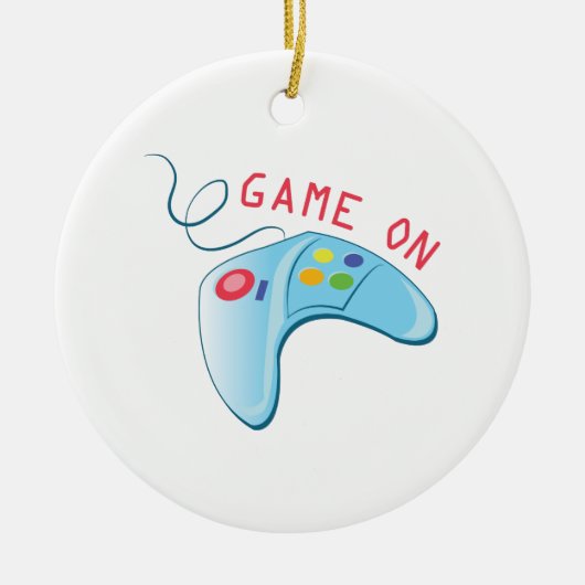 Game On Keramisch Ornament (Voorkant)