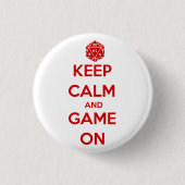 Game On-knop Ronde Button 3,2 Cm (Voorkant)