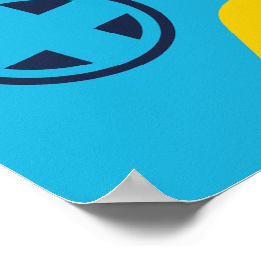 Game On & Level Up Video Game Boy Verjaardag Poster (Hoek)