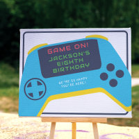 Game On & Level Up Video Game Boy Verjaardag