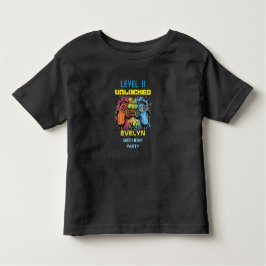 Game On Level Up Video Game Verjaardag Kinder Shirts