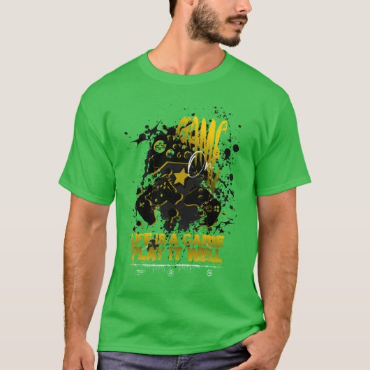 Game on liefe is a game play it well girl t-shirt (Voorkant)