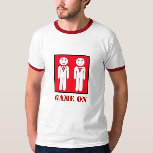 Game On Male Shirt, GAME ON T-shirt (Voorkant)