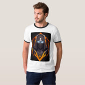 Game On met stijl: Vector spook silhouet T-shirt (Voorkant volledig)
