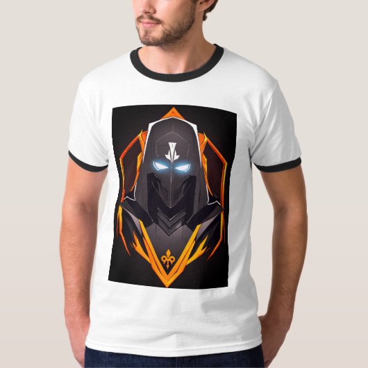 Game On met stijl: Vector spook silhouet T-shirt (Voorkant)