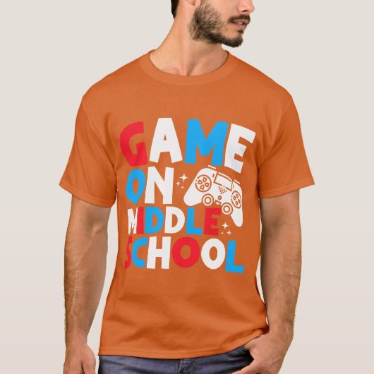 Game On Middelbare School Grappige Verjaardag Game T-shirt (Voorkant)