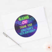 GAME ON! Neon Gaming Sticker – Jonathan's 10e Verj (Envelop)