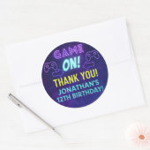 GAME ON! Neon Gaming Sticker – Jonathans 12e verja (Envelop)