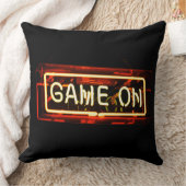 Game On Neon Sign Sportgamer Kussen (Deken)