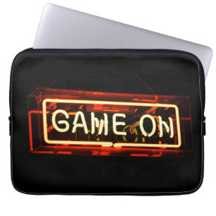 Game On Neon Sign Sportgamer Laptop Sleeve