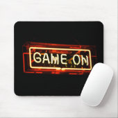 Game On Neon Sign Sportgamer Muismat (Met muis)