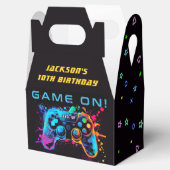 Game On Neon Video Game Arcade Verjaardagsgunst Bo Bedankdoosjes (Geopend)