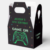 Game On Neon Video Game Arcade Verjaardagsgunst Bo Bedankdoosjes (Geopend)