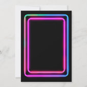 Game On Neon Video Game Boy Verjaardagsfeestje Kaart (Achterkant)