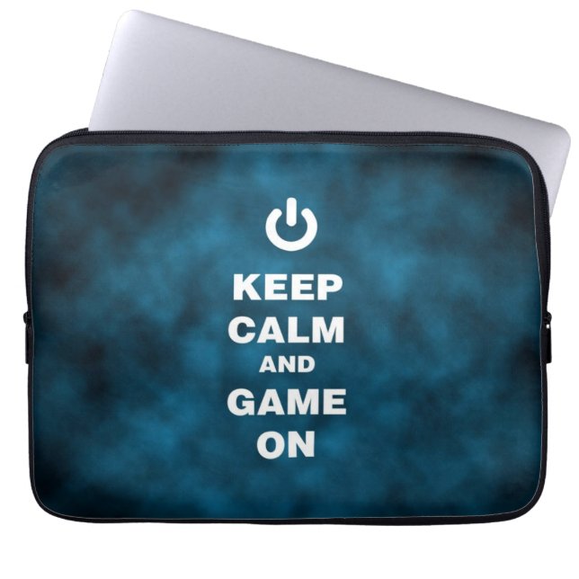 Game on Neopree-laptophoes van 13 inch Laptop Sleeve (Voorkant)
