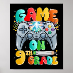 Game On Ninth 9e klas terug naar school level ontg Poster