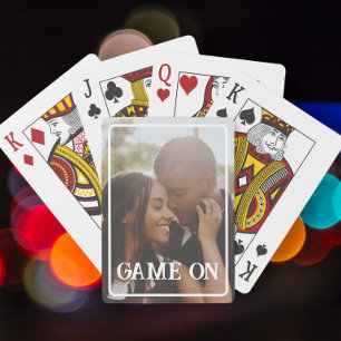 Game On Photo Personated Pokerkaarten