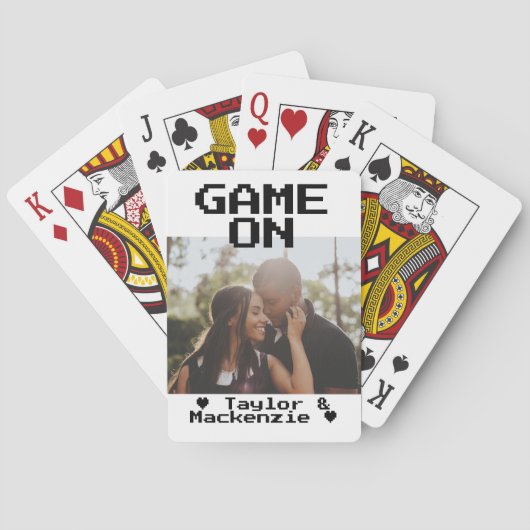 Game On Photo Personated Pokerkaarten (Achterkant)