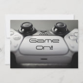 "Game ON!!" PlayStation-feestje Kaart (Voorkant)