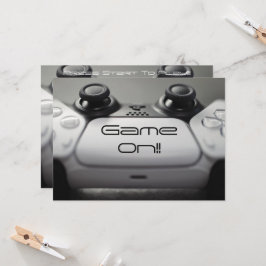 "Game ON!!" PlayStation-feestje Kaart