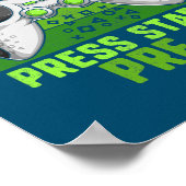 Game on Pre-k Toddler Video Gamer Kinder terug naa Poster (Hoek)