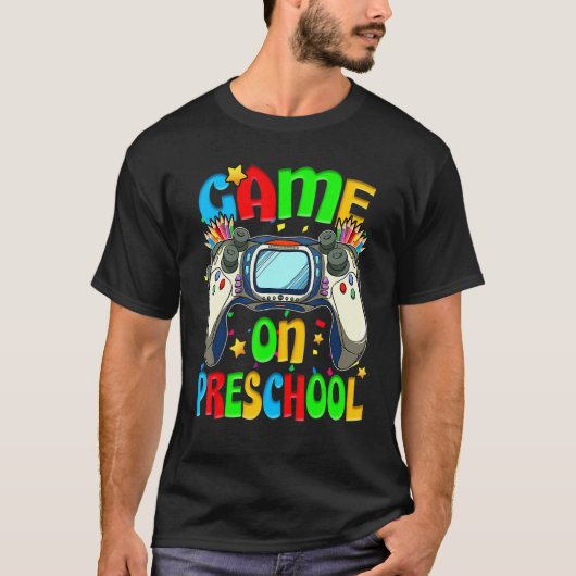 Game On Preschool Back To School Preschool Level U T-shirt (Voorkant)
