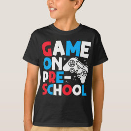 Game On PreSchool Grappige Verjaardag Jongen Gamen T-shirt