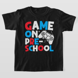 Game On PreSchool Grappige Verjaardag Jongen Gamen T-shirt