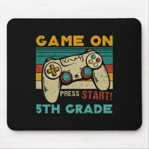 Game On Press Start 5th Grade Gamer Terug naar sch Muismat