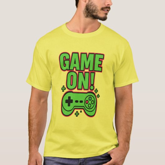 Game On! – Retro Gaming Art T-shirt (Voorkant)