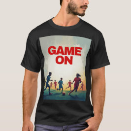 "Game On Retro Vintage Voetbalspeler T-shirts" T-shirt