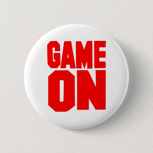 Game on ronde button 5,7 cm (Voorkant)