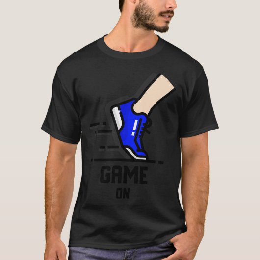 Game on running sneakers t-shirt (Voorkant)