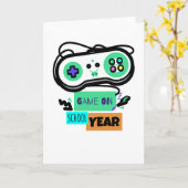 Game on School Year - First Day Back to School Kaart (Gele Bloem)