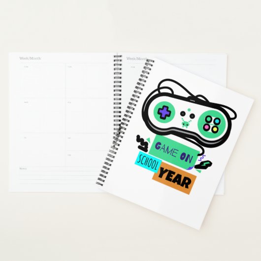 Game on School Year - First Day Back to School Planner (Display)