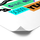 Game on School Year - First Day Back to School Poster (Hoek)