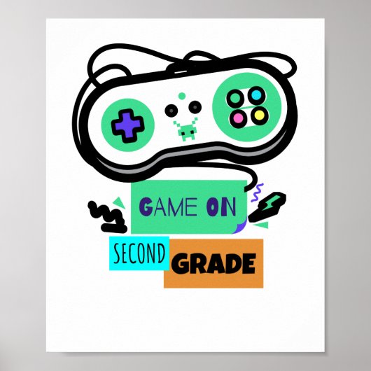 Game on Second Grade - Eerste dag van 2e graad ter Poster (Voorkant)