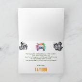 Game On Skull – Verjaardag van het videospel Bedankkaart (Binnen)