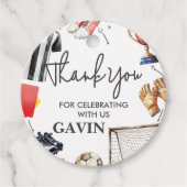 Game On Soccer Birthday Bedankjes Labels (Voorkant)