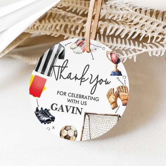 Game On Soccer Birthday Bedankjes Labels