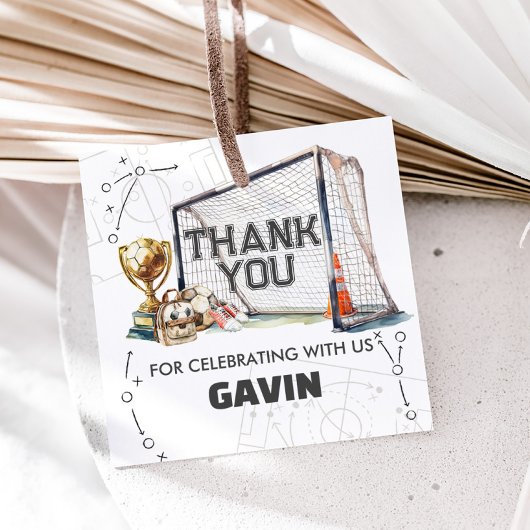 Game On Soccer Boy Birthday Bedankjes Labels