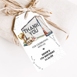 Game On Soccer Boy Birthday Favor Tags Cadeaulabel