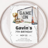 Game On Soccer Boy Birthday Kaart