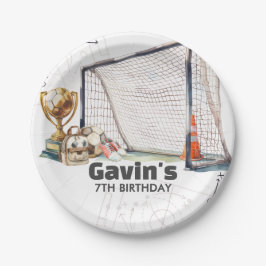 Game On Soccer Boy Birthday Papieren Bordje