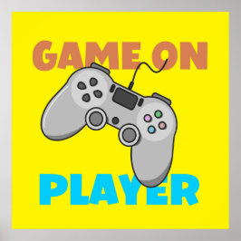 GAME-ON-SPELER POSTER