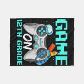 Game On Twaalfde Klas T-shirts, Grappige Gamer Jon Fleece Deken (Voorkant (Horizontaal))