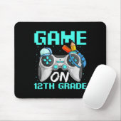 Game On Twelfth Grade Shirts, Funny Gamer Boy Back Muismat (Met muis)